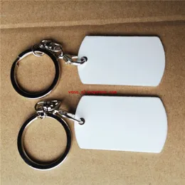 تسامي سلاسل مفاتيح الألومنيوم نقل الطباعة الفارغة DIY المستهلكات المخصصة keyring اثنين من الجانبين مطبوعة 20pieces الكثير 220411249M