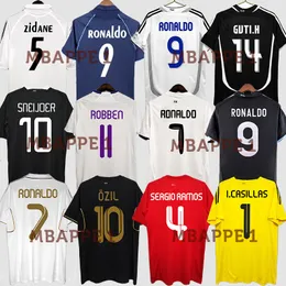 05 06 07 08 Ronaldo Raul Retro Soccer Jerseys Vintage 09 10 11 12 R.Carlos Guti Figo Kaka Sergio Robben Ramos Real Madrids Classic Football Shirt