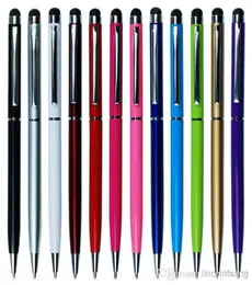 Högkvalitet 2 i 1 Stylus Touch Pen Colorful Crystal Capacitive Touch Pen för mobiltelefoner6419019