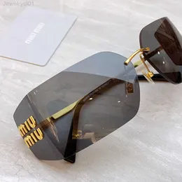 MIU Luxury Designer Solglasögon för män och kvinnors solglasögon SMU54YS GLASSER TREND STOR SQUARE SUNGLASSESPOT6