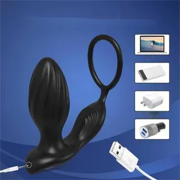 Altalena Plug anale vibratore culo massaggiatore prostatico maschile anello giocattoli del sesso prodotti per uomini coppie articoli per adulti 231010