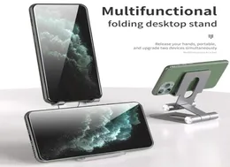 Multifuncional Folding Desktop Phone Holder Metal Alunimum Tablet Stand 15cm High PDA Support Universal för surfplattor7316948