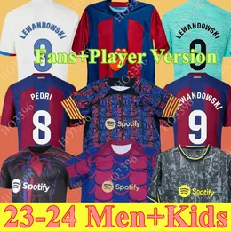 ファントップスTEES 23 24 PEDRI GAVI SOCCER JERSEY BARCA LEWANDOWSKI FC FERRAN CAMISETA DE FUTBOL AUBA BARCA JOAO CANCERO 2024 ANSU FATI FOOTBULE JOAO FELIX J240309