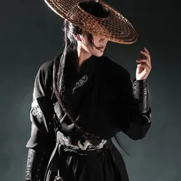 Çin ipek bornoz antik şövalye hanfu erkek kadın aldult kimono kılıç ustası geleneksel vintage etnik cosplay dans kostümü 240320