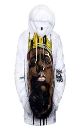 Notoryczne duże bluzy bluzy Mężczyźni 3d Print HARAJUU BIGGIE Smalls Rapper Hip Hop Bluie Casual Male Bluzy Bluzy 6153311