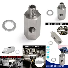 جديد من الفولاذ المقاوم للصدأ 1/8 '' BSPT استشعار ضغط الزيت المرسل 1/8 سيارة لقياس vr-oga02 t-piece escersions محول npt tee n0q9