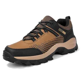 Scarpe da esterno Sandali Sneakers Scarpe da trekking da uomo Stivali da montagna da esterno Fondo spesso Scarpe da trekking stringate alla moda YQ240301