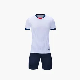 Tracksuits masculinos 2023 Conjunto de treinamento uniforme de futebol juvenil adequado para meninos e meninas Secagem rápida respirável curto jogo de sono número de impressão J240305