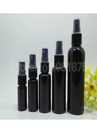 50 Stück 10 ml, 20 ml, 30 ml, 50 ml, 100 ml, schwarze Kunststoff-Sprühflaschen, schwarzes Sprühgerät, Parfüm-Kosmetikbehälter, dunkle Farbe, 2010139462314