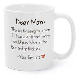 Sevgililer Günü Hediye Mücevherleri Anne Komik Mommy Xmas Tatil Doğum Günü Sunuyor Annem Gag Kahve Çay Bardakları Olduğun İçin Teşekkürler 11 O T22968