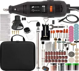 180 W Mini Dremel Electric Drill Tools z elastycznymi akcesoriami wału wiertarki elektrownie grawerowe Rotary Power Tool Y2003237310354