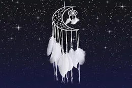 Dream Catcher Moon Mini Handgjorda Craft Home Hanging Room Decoration Car Ornament Girls Room Decor Dreamcatcher1715376