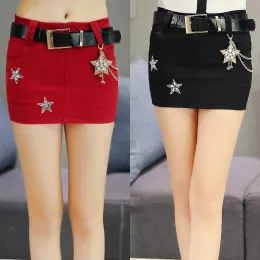 Юбка 2017, весна и лето, новая корейская дикая короткая юбка, женская ковбойская сексуальная мини-юбка DQ140