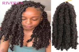 Synthetic Synthetic Braiding Black 12 14inch 1B 4 27 30 BUG Soft Original Butterfly Faux Locs Hair Extensions For Women8432156