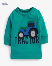 Little maven Boys Long Sleeve tshirts Fall 2020 Children039s Clothing Cotton Tractor Car Baby Boys Clothes for Kids Garment Y01413574