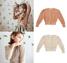 Enkelibb 2020 Soor Ploom Design幼児少女サマットニットカーディガン美しいDeisgn Child Girl Summer Coat Kid Top X0728309766713