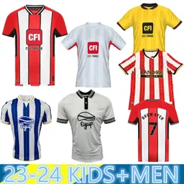 23-24 SHEFFIELDhome away terceira camisa de futebol Kit de promoção Sander Berge UNITED Brewster Anel Ahmedhodzic Oliver goleiro camisa de futebol