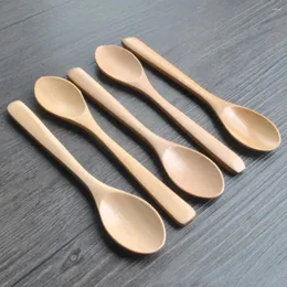 Spoons Handle Chic Natural Chinese Cooking Utensil Tool Catering Coffee Soup Kitchen Spoon Wooden