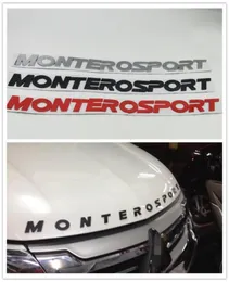 Mitsubishi Pajero Montero Sport Monterosport SUV1407030のフロントフードブーンのロゴエンブレムバッジバッジ