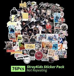 76pcs는 10Sets Lot Stray Kids 스티커 팩 188Y012345815878을 설정합니다