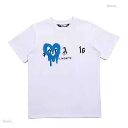 Homens Camisetas 2024 Verão Mens Palms Angels T Shir Graffii T Shir Palmangel Ciy Palms Angeles Designer Limied Inkje Leer Prining Ângulos Femininos Tees de alta qualidade 673