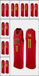 Uomo Atlanta Hawks039039Vince Carter Trae Young De039andre Hunter John Collins Jeff Teague Dewayne Dedmon Dichiarazione personalizzata1736028