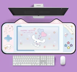 Tappetini per mouse Poggiapolsi DATA FROG Cute Cat Ear Big Pad Tastiera per computer Tappetino per scrivania Grande Gamer Mousepad Pink Girl Cartoon Kawaii G2534424