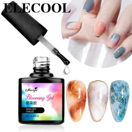 Blossom Gel Nails Art Transparent Nail Polish Blooming Smook Effect Soak Off UV Glue DIY Manicure 240219