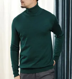 Turtleneck Sweater Men Winter Warm Thick Loose Green Boys Sweaters Male Vintage Oversized Casual Knitted Pullover Knitwear XXL1489920