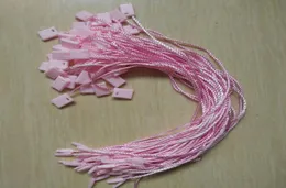 1000pcs Pink swing tags seal cords Hang tag strings for clothing whole promotion5684113