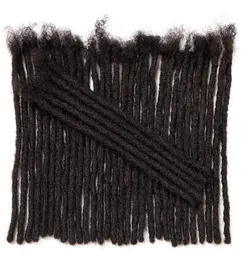 Luxnovolex Dreadlock Human Hair 30 strands 06 cm Diameter Width Unprocessed Virgin Full Handmade Permanent Locs Natural Black Co5858283