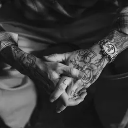 unik lysande cool designer tatuering män titta på kronograf stoppur armbandsur armband automatisk 4130 rörelse safir hantverkare de x vintage vattentät adg