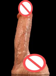 Ultrarealistisk diameter 45 cm dildo Utmärkt hantverk Vuxna leksaker för kvinnlig lukt doft ingen olja verklig hud berör sexleksaker5776875