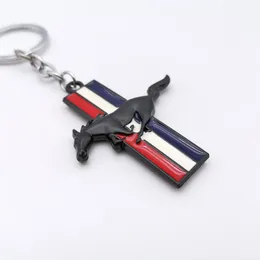 Auto Stickers 3D Metal Car Accessories Keyring Keychain Nyckelhållare för Ford Mustang