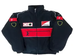 2021 Nya F1 Racing Suit Jackets Retro Stylecollege Styleuropean Windbreaker Cotton Spot Full Embrodery Windproof och Warm Bomb2961335
