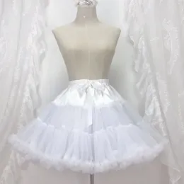 Юбка из пряжи Sweet Lolita, юбка с поддержкой, нижняя юбка с облаком без костей, жестокая подкладка, женская Лолита, косплей, мягкие оборки, пышная нижняя юбка