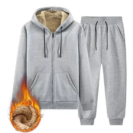 Män varm sportdräkt 12 stycken vintersportuit 2023 termiska hoodies fleece tracksuit vindtät gym sportkläder 240219