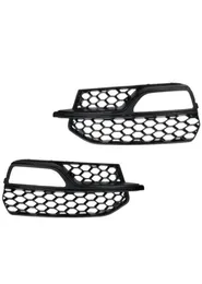 Car Front Bumper Fog Light Lamp Grille Cover Honeycomb Mesh Style For S3 A3 SLines 1416 8V3807682L 8V3807682G Other Lighting Sy1668660