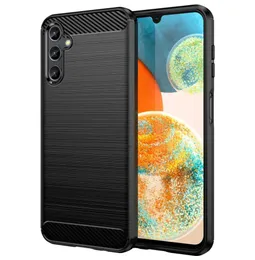 حالات الهاتف المقاوم للصدمة من ألياف الكربون ، حالة من السيليكون الناعم الناعم TPU لـ Samsung Galaxy A04 A04S A14 M53 M33 M133480112