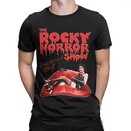 Camisetas masculinas The Rocky Horror Show Musical Comedy Black Friday Halloween Party Puro Algodão Roupas Vintage Manga Curta Plus Size T-shirt