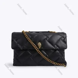 Kvinnors axelväska designer Kurt Geiger Bag London Kensington xxl 38 cm mjuka läderhandväskor lyxväska svarta kedjor stora crossbody väska handväska plånbok 678