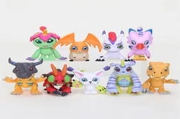 9pc ustawia anime cyfrowe Digimon Figury zabawki Agumon Gerymon Charakter PVC PVC Model Toys 201202237F2387945