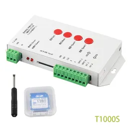 T1000S SD Card WS2801 WS2811 WS2812B LPD6803 LED 2048 Pixels Controller DC524V T1000S RGB Controller 9878476