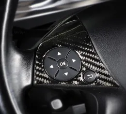 Acessórios adesivos para mercedes w204 classe c fibra de carbono modificação do carro interior botão volante botões do carro covers4740821