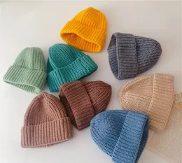Varma baby vinterhattar för barn barn stickade pojkekap flickor hatt casquette bonnet grossist söt mode 240229