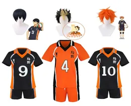 Trajes de anime Haikyuu Karasuno High Cosplay Jersey Tobio Kageyama Hinata Shyouyou Nishinoya Yuu Uniforme esportivo Carnaval Costu4194440