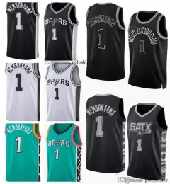 Basketball Victor Wembanyama jerseys San Draft Pick NO.1 Antonio Jersey 2023 First white Black