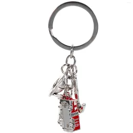 Keychains Fire Keychain 독특한 작은 소화기 키링 백 장식