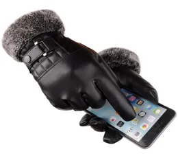 Mens Christmas Gift Thicken Black Warm Washing Leather Gloves Business Woring Touchscreen Glove 2021 Fashion Design8702143
