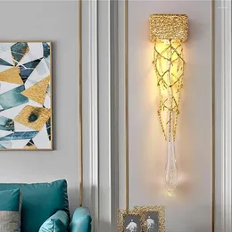 Wall Lamp American Retro LED Lamps For Living Room Modern Indoor Home Decor Corridor Aisle El Guest Lights Lighting